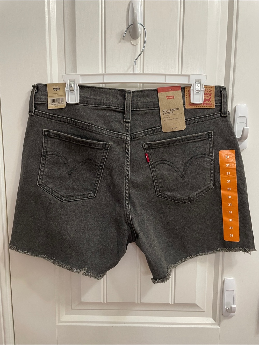 Levi's Women's Black Cutoff Denim Shorts